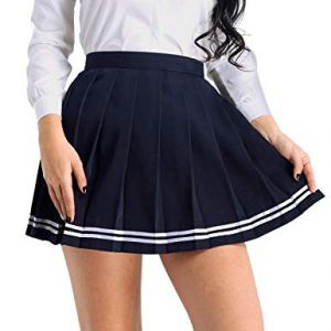 Faldas Para El Colegio Con Rayas Blancas