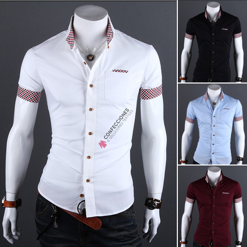 35 ideas de Camisas de hombre mg corta  camisas, camisas hombre, ropa de  hombre