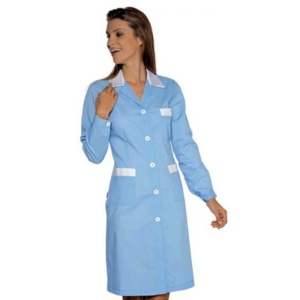 bata para uniforme para domestica azul
