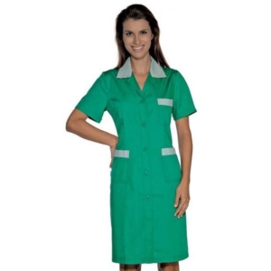 bata para uniforme para domestica verde