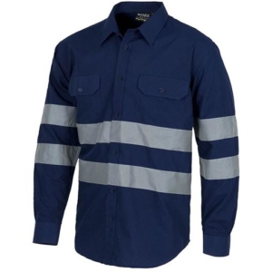 camisas can cinta reflectiva con cinta gris azul marino